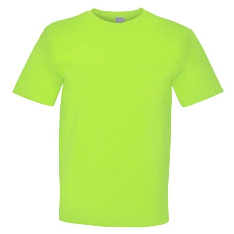 lime green custom shirt.